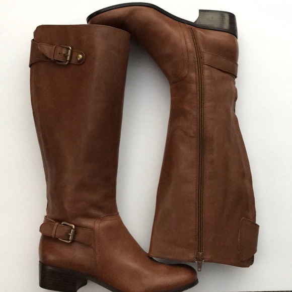 Corso Como Shoes - Corso Como Leather Brown Riding Boots Size 7